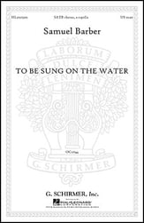 To Be Sung on the Water SATB choral sheet music cover